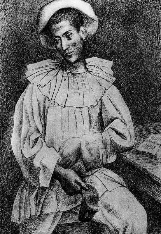 Пабло Пикассо Пьеро с маской 1918